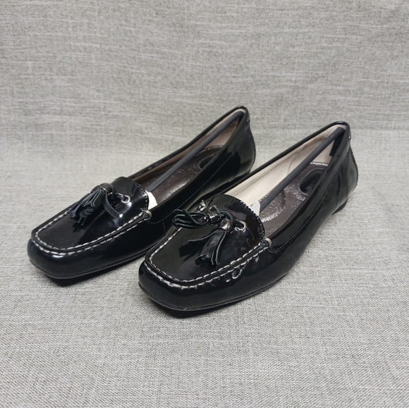 Authentic Sperry top sider brant point black patent women's size 9.5M - Picture 3 of 16